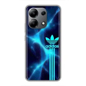 Чехлы Адидас для Xiaomi Redmi Note 13 (4G) (AlphaPrint) (Синий Адидас)