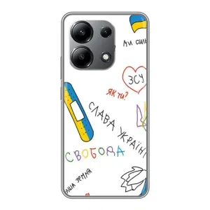 Чехлы Доброго вечора, ми за України для Редми Нот 13 (4G) (AlphaPrint) (Стикер)
