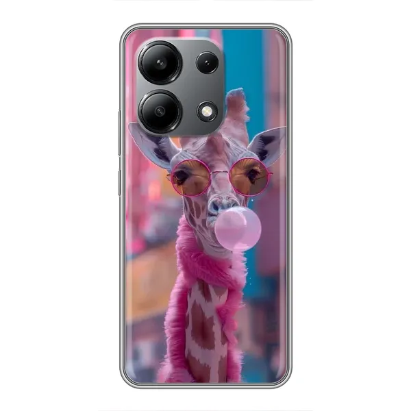 Чехол с принтом «Стильный жирав» для Xiaomi Redmi Note 13 (4G) Чехол с принтом «Стильный жирав» для Xiaomi Redmi Note 13 (4G)