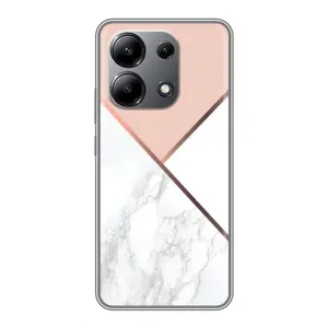 Мраморный чехол на Xiaomi Redmi Note 13 (4G) (VPrint) (Тройной мрамор)