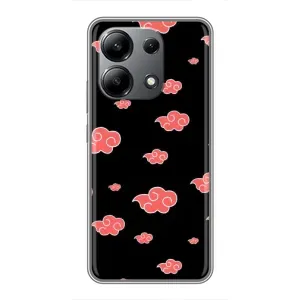 Чехлы Персонажи Аниме Наруто для Xiaomi Redmi Note 13 (4G) (AlphaPrint) (Тучки Аниме)