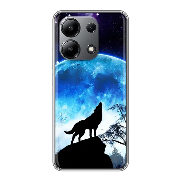 Чехол с принтом «Волк на луну» для Xiaomi Redmi Note 13 (4G) Чехол с принтом «Волк на луну» для Xiaomi Redmi Note 13 (4G)