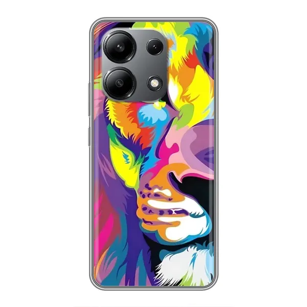 Чохол з принтом «Яскравий Лев» для Xiaomi Redmi Note 13 (4G)