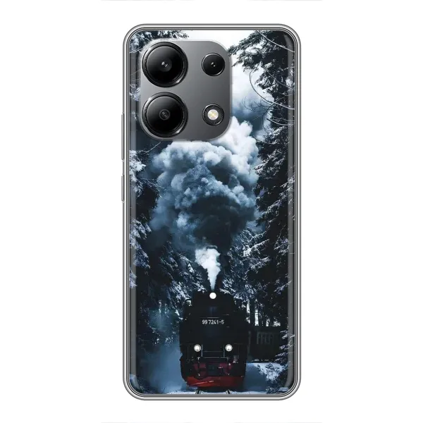 Чехол с принтом «Зимний поезд» для Xiaomi Redmi Note 13 (4G)