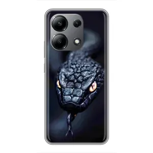 Чехол с картинкой «Хищники» для Xiaomi Redmi Note 13 (4G) (Черная змея)