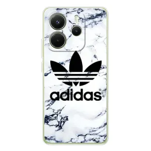 Чохли Адидас для Xiaomi Redmi Note 14 4G (Global version) (AlphaPrint) (Адідас на мраморі)