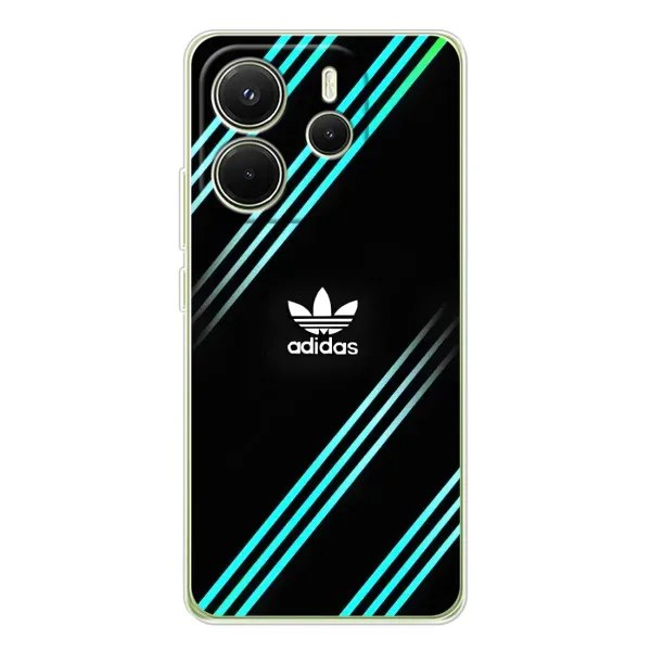 Чехол с принтом «Адидас с полосами» для Xiaomi Redmi Note 14 4G (Global)