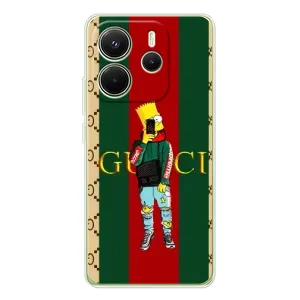 Чохол з принтом «Барт ГУЧЧІ» для Xiaomi Redmi Note 14 4G (Global)