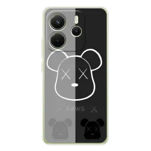 Чехол с принтом «БеарБрик глаза» для Xiaomi Redmi Note 14 4G (Global)
