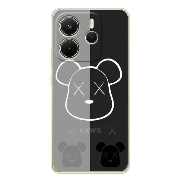 Чехол с принтом «БеарБрик глаза» для Xiaomi Redmi Note 14 4G (Global)