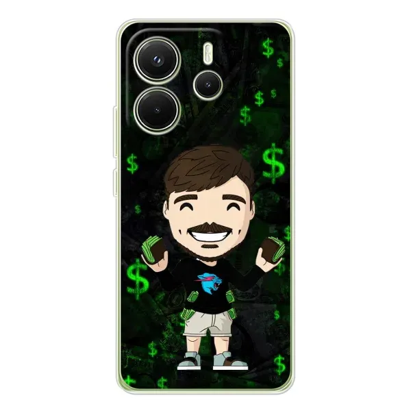 Чохол з принтом «Блогер Beast» для Xiaomi Redmi Note 14 4G (Global)