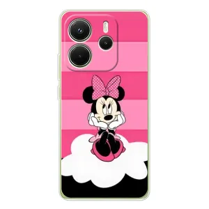 Эксклюзивный чехол для Xiaomi Redmi Note 14 4G (Global version) (AlphaPrint - Мультяшные) (Девочка Maus)
