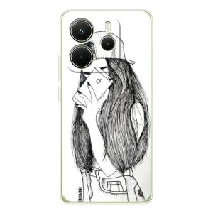 Чохол з друком для Xiaomi Redmi Note 14 4G (Global version) - (Мода) (AlphaPrint) (Фото дівчини)