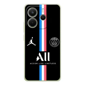 Чехлы PSG для Xiaomi Redmi Note 14 4G (Global version) (AlphaPrint) (футболка ПСЖ)