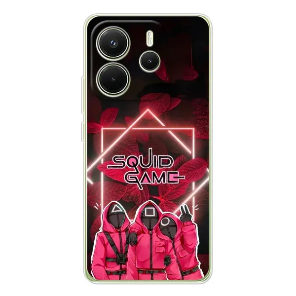 Чехол с принтом «Охранники Игра кальмара» для Xiaomi Redmi Note 14 4G (Global)