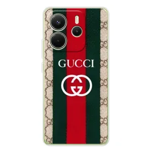 Чохли  GUCCI для Шіаомі Редмі Ноут 14 4G (Глобальна версія) (AlphaPrint) (Gucci дизайн)