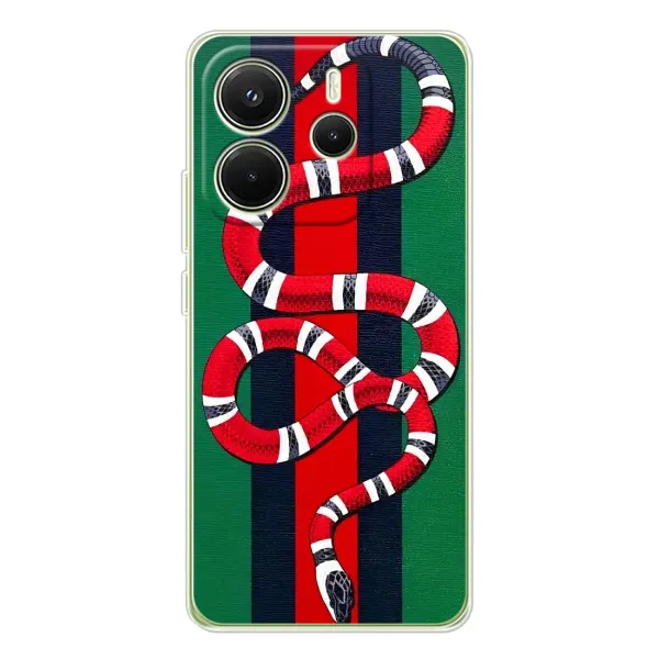 Чехол с принтом «Gucci змия» для Xiaomi Redmi Note 14 4G (Global)