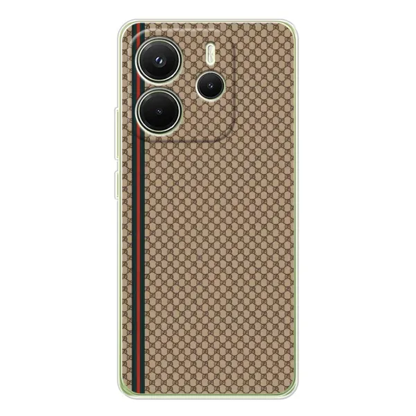 Чехол с принтом «Гуччи полоса» для Xiaomi Redmi Note 14 4G (Global)