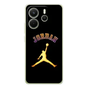 Чехлы для Xiaomi Redmi Note 14 4G (Global version) - с картинкой JORDAN (AlphaPrint) (Jordan Gold)