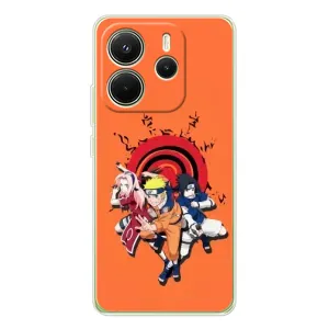 Naruto Anime Чохли для Шіаомі Редмі Ноут 14 4G (Глобальна версія) (AlphaPrint) (команда Наруто)