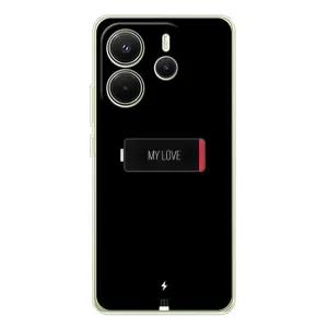Чехлы для любимой на Шіаомі Редмі Ноут 14 4G (Глобальна версія) (VPrint) (Love battery)