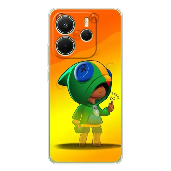 Чехол с принтом «Мальчик Леон» для Xiaomi Redmi Note 14 4G (Global)