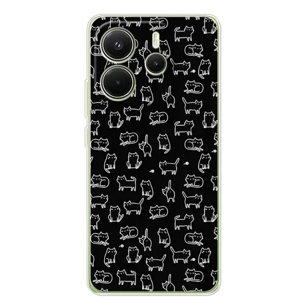Чехол с принтом «Меленькие котики» для Xiaomi Redmi Note 14 4G (Global)