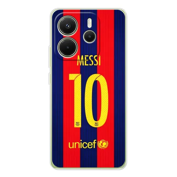 Чехол с принтом «Messi Barca 10» для Xiaomi Redmi Note 14 4G (Global)