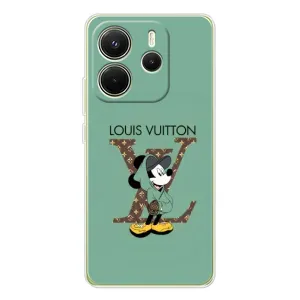 Чехлы Луи Витон для Xiaomi Redmi Note 14 4G (Global version) (AlphaPrint - LOUIS VUITTON) (Микки Маус LV)