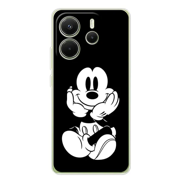 Чехол с принтом «Микки на черном» для Xiaomi Redmi Note 14 4G (Global)