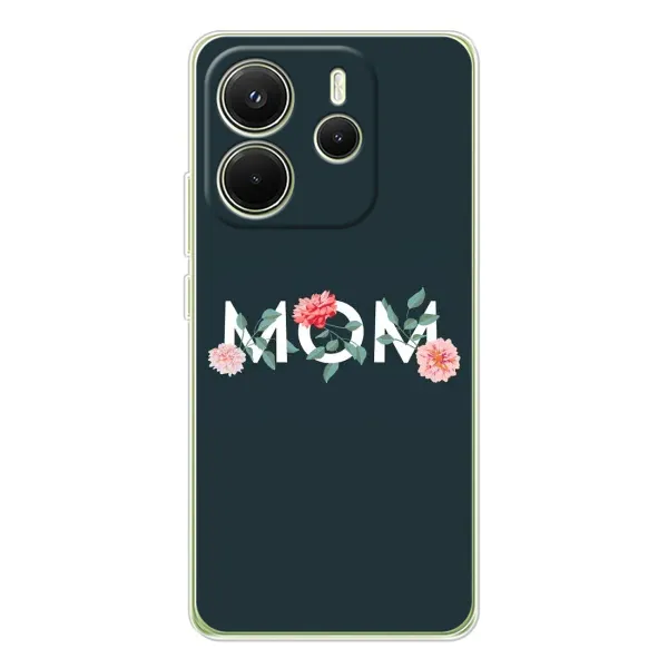 Чехол с принтом «Mom дизайн» для Xiaomi Redmi Note 14 4G (Global)