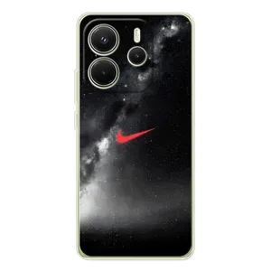 Чехол для Xiaomi Redmi Note 14 4G (Global version) - с принтом Найк (AlphaPrint) (Найк красный)
