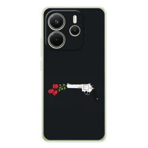Чехлы (ART) Цветы на Xiaomi Redmi Note 14 4G (Global version) (VPrint) (Неожиданные цветы)