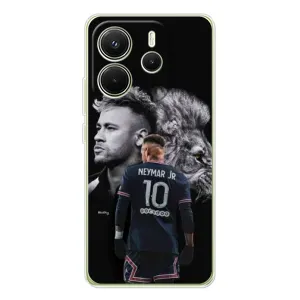 Чехол Неймар для Xiaomi Redmi Note 14 4G (Global version) (AlphaPrint) (Неймар Лев)