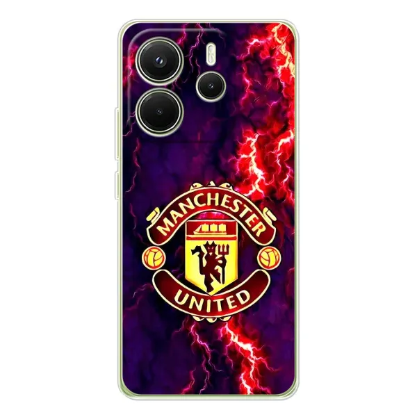 Чохол з принтом «вогняний Манчестер» для Xiaomi Redmi Note 14 4G (Global)