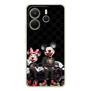 Чехол с принтом «Семья Маусов» для Xiaomi Redmi Note 14 4G (Global)
