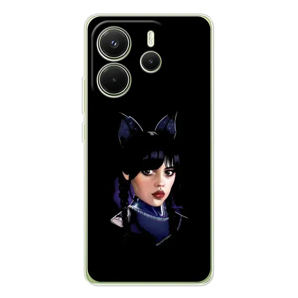 Чехол с принтом «серьезная Уэнздей» для Xiaomi Redmi Note 14 4G (Global)