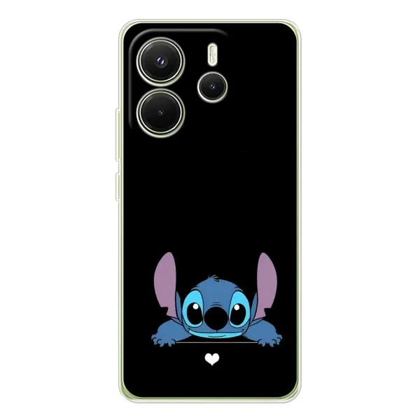 Чехол с принтом «Стич на черном» для Xiaomi Redmi Note 14 4G (Global)