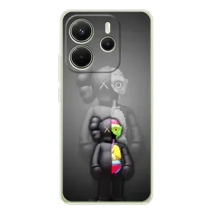 Чехол с принтом «Тело Bearbrick» для Xiaomi Redmi Note 14 4G (Global)