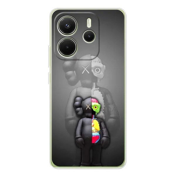 Чехол с принтом «Тело Bearbrick» для Xiaomi Redmi Note 14 4G (Global)