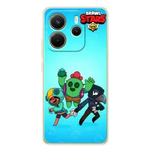 Чехлы Brawl Stars для Xiaomi Redmi Note 14 4G (Global version) (AlphaPrint) (Тріо героїв)