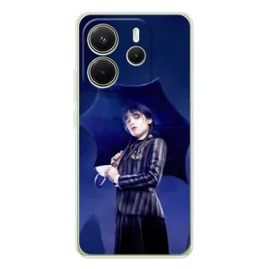 Чехол с принтом «Уэнздей с зонтом» для Xiaomi Redmi Note 14 4G (Global)