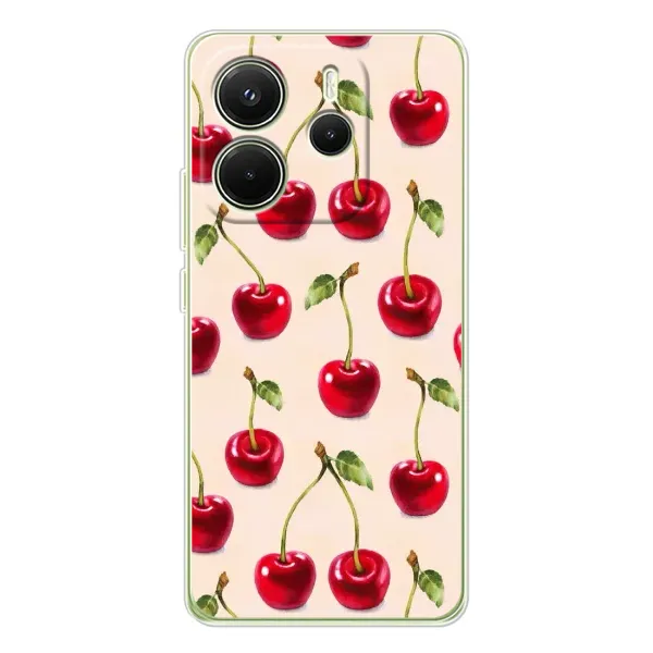 Чохол з принтом «Черешня» для Xiaomi Redmi Note 14 4G (Global)