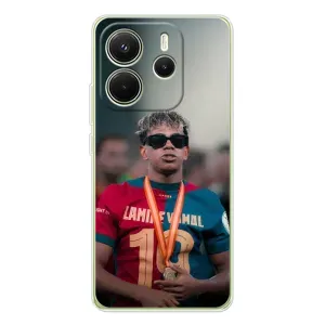 Чехол с футболистом Ламин Ямаль Xiaomi Redmi Note 14 4G (Global version) (Ямаль Барса)