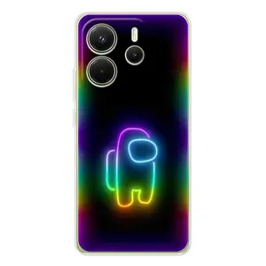 Чохли Амонг Ас для Xiaomi Redmi Note 14 4G (Global version) (AlphaPrint) (Яскравий скін)