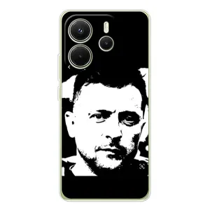 Чехол для Xiaomi Redmi Note 14 4G (Global version) (AlphaPrint - с принтом Зеленского)