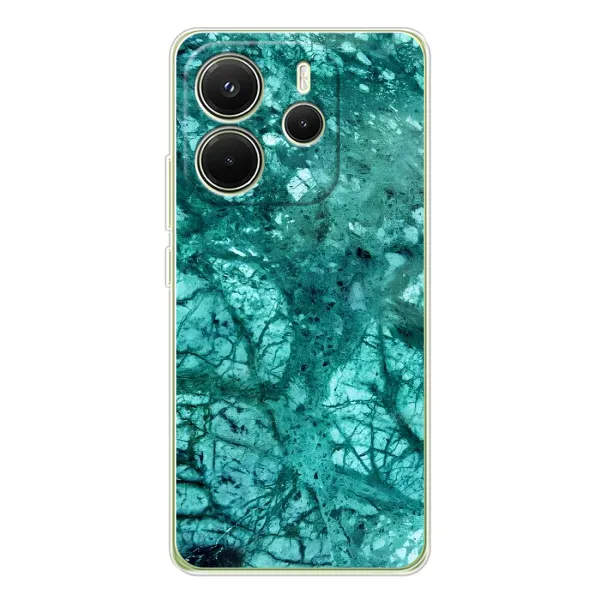 Чохол з принтом «Зелений мрамор» для Xiaomi Redmi Note 14 4G (Global)