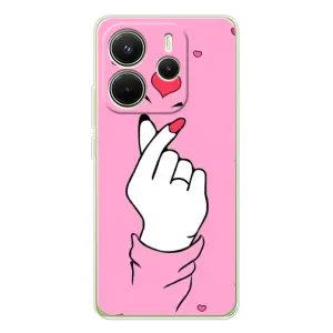 Чохол з принтом для Xiaomi Redmi Note 14 4G (Global version) (AlphaPrint - Знак сердечка)