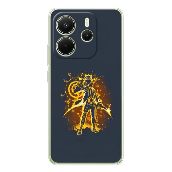 Чехол с принтом «золотой Наруто» для Xiaomi Redmi Note 14 4G (Global)