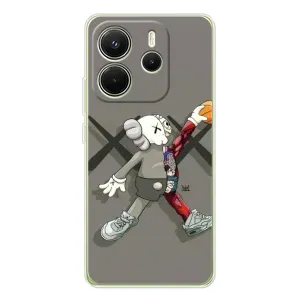 Чехлы для Xiaomi Redmi Note 14 4G - Bearbrick Louis Vuitton (PREMIUMPrint) (Беарбрик Джордан)